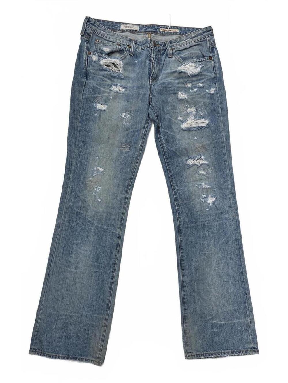 Adriano Goldschmied "The Kiss" Distressed Bootcut Light Wash Jeans Waist 31 R